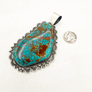 The Blood Moon Meridian Webbed Royston Pendant by Andy Cadman