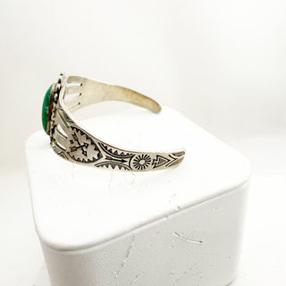 The First Thunder Collection - Six Harvey Era Turquoise and Silver Thunderbird Cuffs