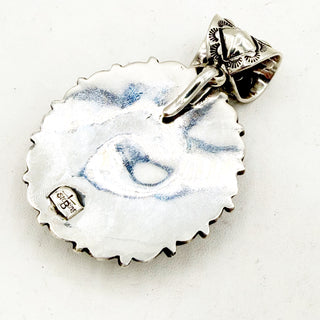 Tyler Brown Persian Turquoise Concho Pendant