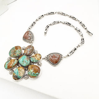 Enormous Royston Ribbon Cluster Necklace Gilbert Platero