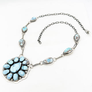 Delbert Sacatero Golden Hills Cluster Necklace