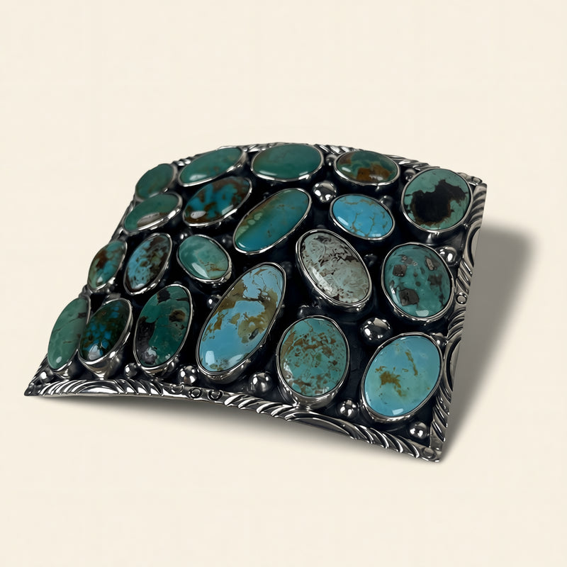 Jesus Vega Multistone Cluster Belt Buckle