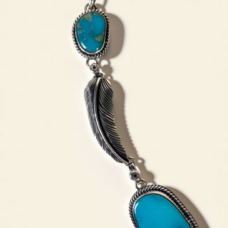 Jesus Vega Lariat Feather Necklace