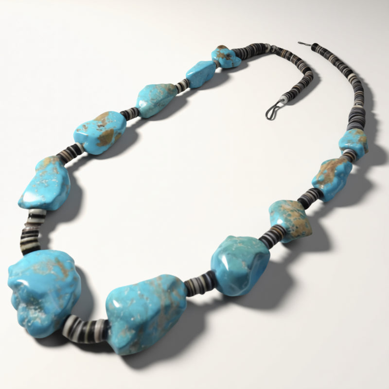 Blue Jean Vintage Kingman Stone Necklace