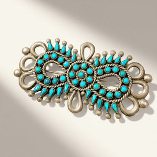 A Constellarion In Blue: Collection of Blue Gem Vintage Zuni Pins
