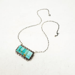 Cobblestone Kingman Bar Necklace