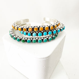 Desert Color Stacker Cuffs by Sheila Tso