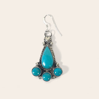 Darrell Morgan Kingman Turquoise Drop Earrings
