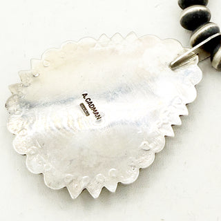 Andy Cadman Webbed Blackjack Navajo Pearl Necklace