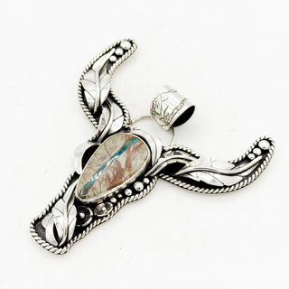 Donnalee Shewmake Royston Ribbon Longhorn Pendant