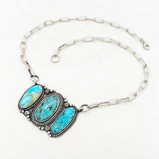 Shay Pfeiffer Waterweb 3 Stone Bar Necklace