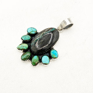 Blackjack and Sonoran Gold Cluster Pendant