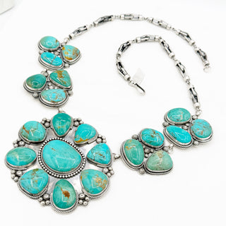 Gilbert Platero Masterpiece Royston Cluster Mega Necklace