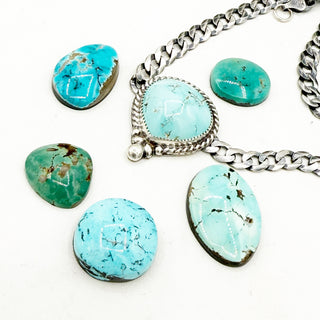 HJC Nila Turquoise Curb Chain Choker