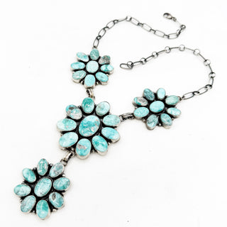 Ella Peter White Water Cluster Masterpiece Necklace