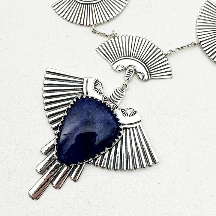 Thunderbird Mega Necklace - Blue Sapphire