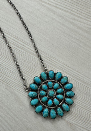 PREORDER - Large Kingman Cluster Necklace