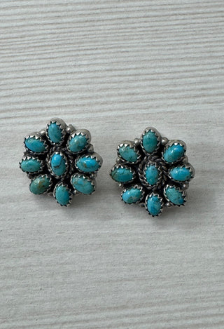 PREORDER - Small Kingman Cluster Earrings