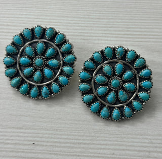 PREORDER - Large Kingman Cluster Earrings