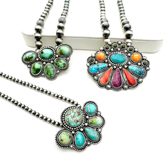 Half Cluster Necklaces by Shay Pfeifer