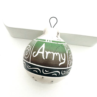 PRE-ORDER US Armed Forces Etched Ornaments by Vanessa Charlie