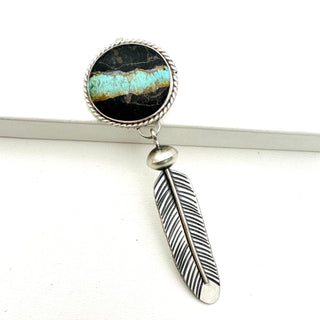 Coin Poncha Pearl Feather Blossom Pendants by Jason Ogg