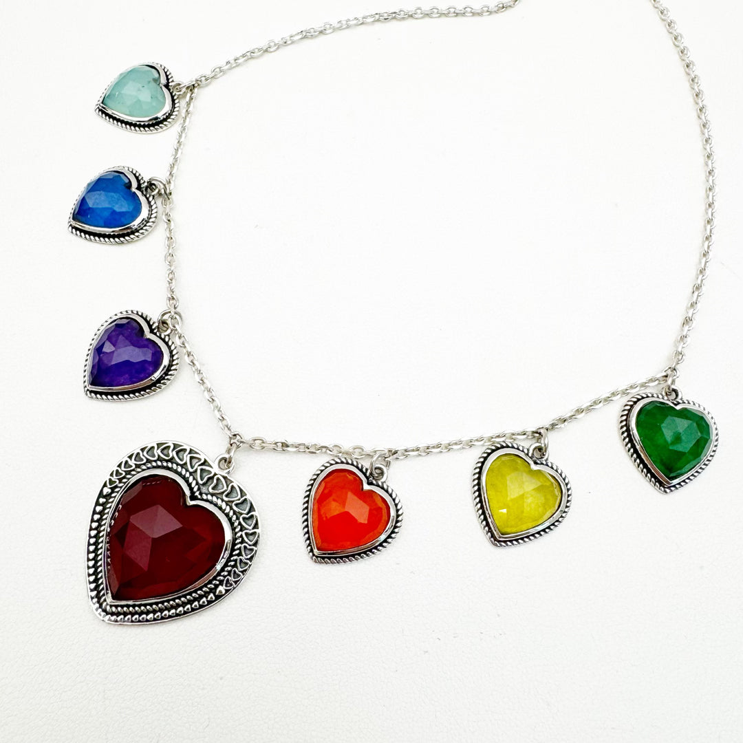 Eric's Seven Loves Necklace - Rainbow