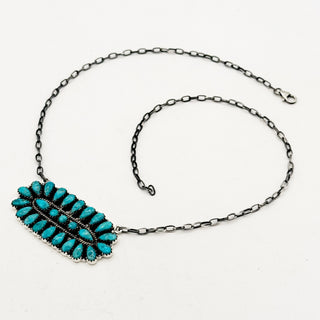 PREORDER - Kingman Cluster Bar Necklace