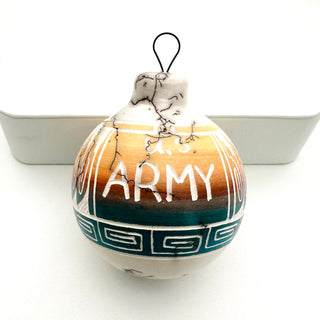 US Armed Forces Etched Ornaments by Vanessa Charlie