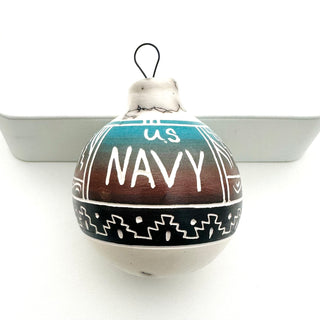 US Armed Forces Etched Ornaments by Vanessa Charlie