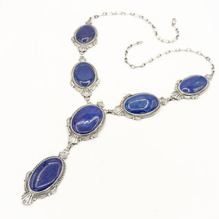 Justine Tso Oversized Lapis Lariat