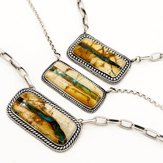 Oversized Royston Ribbon Bar Necklace by Shay Pfeiffer