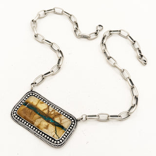Oversized Royston Ribbon Bar Necklace by Shay Pfeiffer