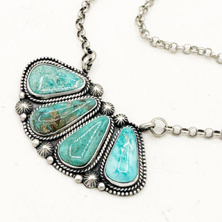 Cripple Creek Four Stone Bar Necklace by Shay Pfeiffer