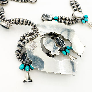 Donnalee Shewmake Masterwork White Buffalo Ombre Squashblossom