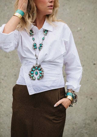 Donnalee Shewmake Masterwork Royston Ombre Oversized Naja Necklace