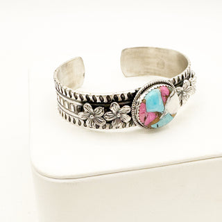 Cotton Candy Dahlia Cuff