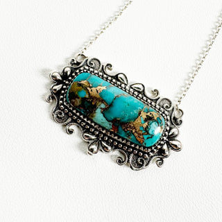 Cassie Bar Necklaces - Mohave Turquoise