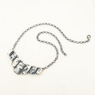 Patrick Yazzie White Buffalo 7 Stone Bar Necklace