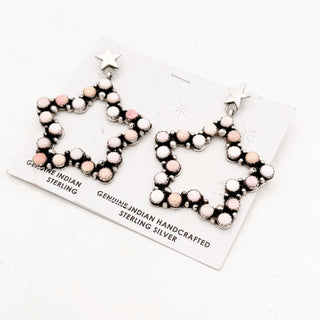Charles Johnson Pink Conch Star Earrings