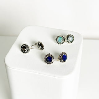 Gemstone Bubble Studs