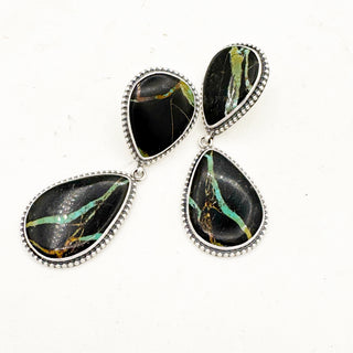 Justine Tso "Baca" Blackjack Statement Earrings
