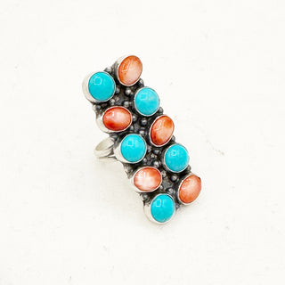 Justine Tso "Baca" Mosaic Crawler Rings