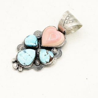 Boyd Ashley Pink Conch Golden Hills Heart Pendant