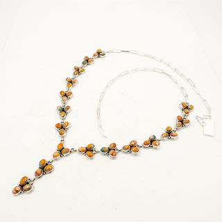 Spiny Oyster Turquoise Laurel Lariat