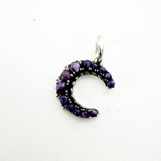 Glimmering Gemstone Moon Charm