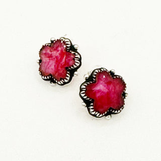 Cherry Blossom Studs - Ruby