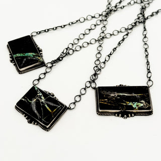 J FRANK BLACKJACK BAR NECKLACE