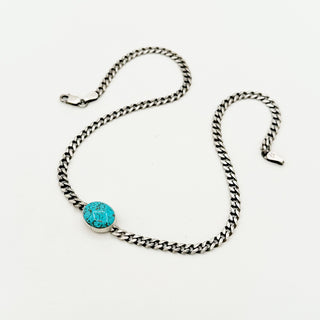 Curb Chain Gemstone Necklaces