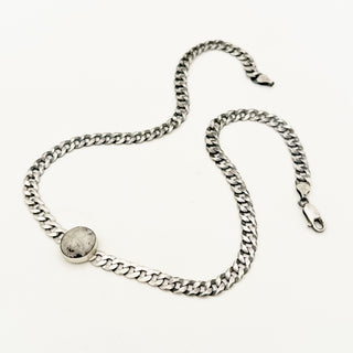 Curb Chain Gemstone Necklaces